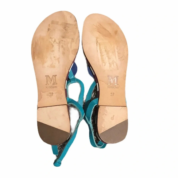 Missoni Thong Flat Sandals Size 7 - Picture 2 of 6